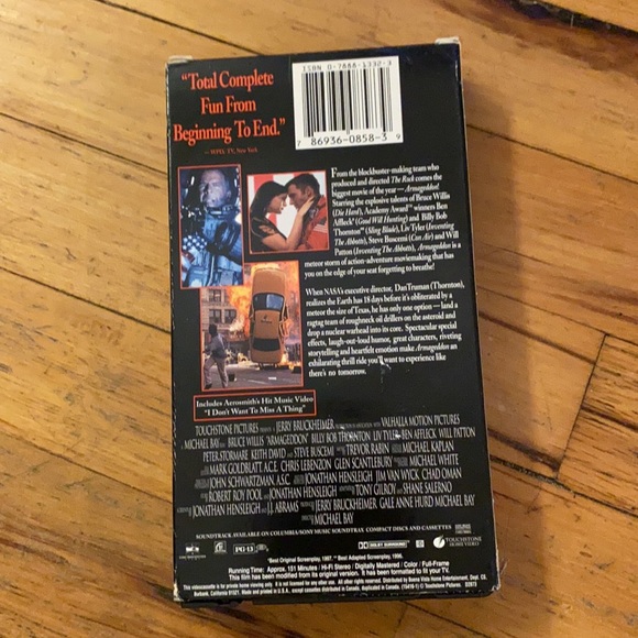 Armageddon used VHS - Picture 2 of 3